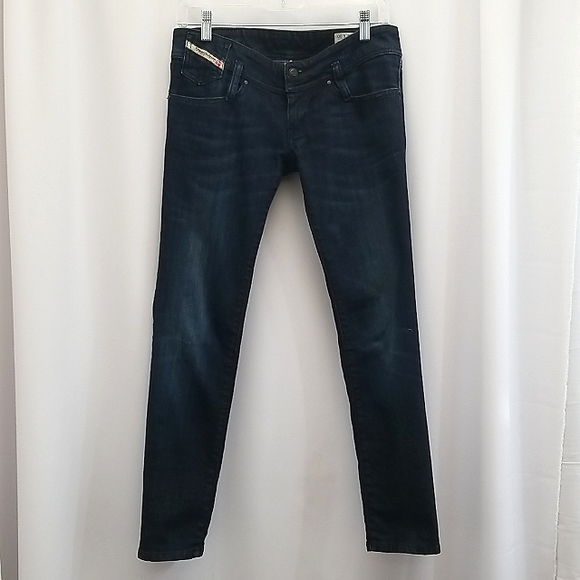 Diesel Women's Skinny Jeans - Dark Blue - Picture 1 of 11
